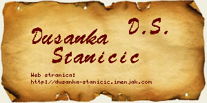 Dušanka Staničić vizit kartica